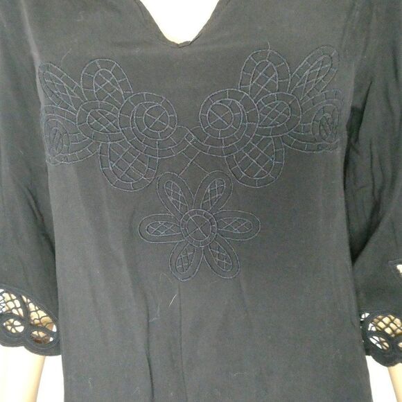 Solitaire Swim Bathing Suit Cover Up Crocheted Sm - Picture 3 of 9